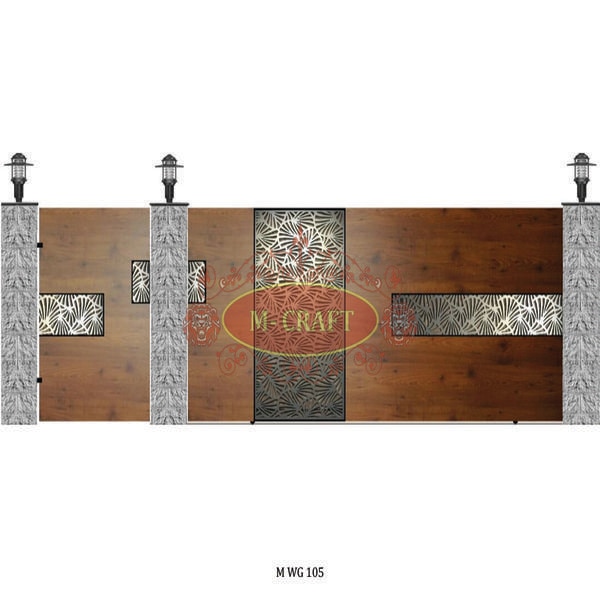 MS-HOT DIP GALAVANIZATION (HPL SLIDING AND WICKET GATE ) WITH LASER CUTTING DESIGN AND MRF PU PAINT FINISHING