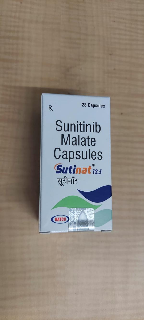 Sutinat 50 Capsule is used in the treatment of kidney cancer and gastrointestinal stromal tumor.