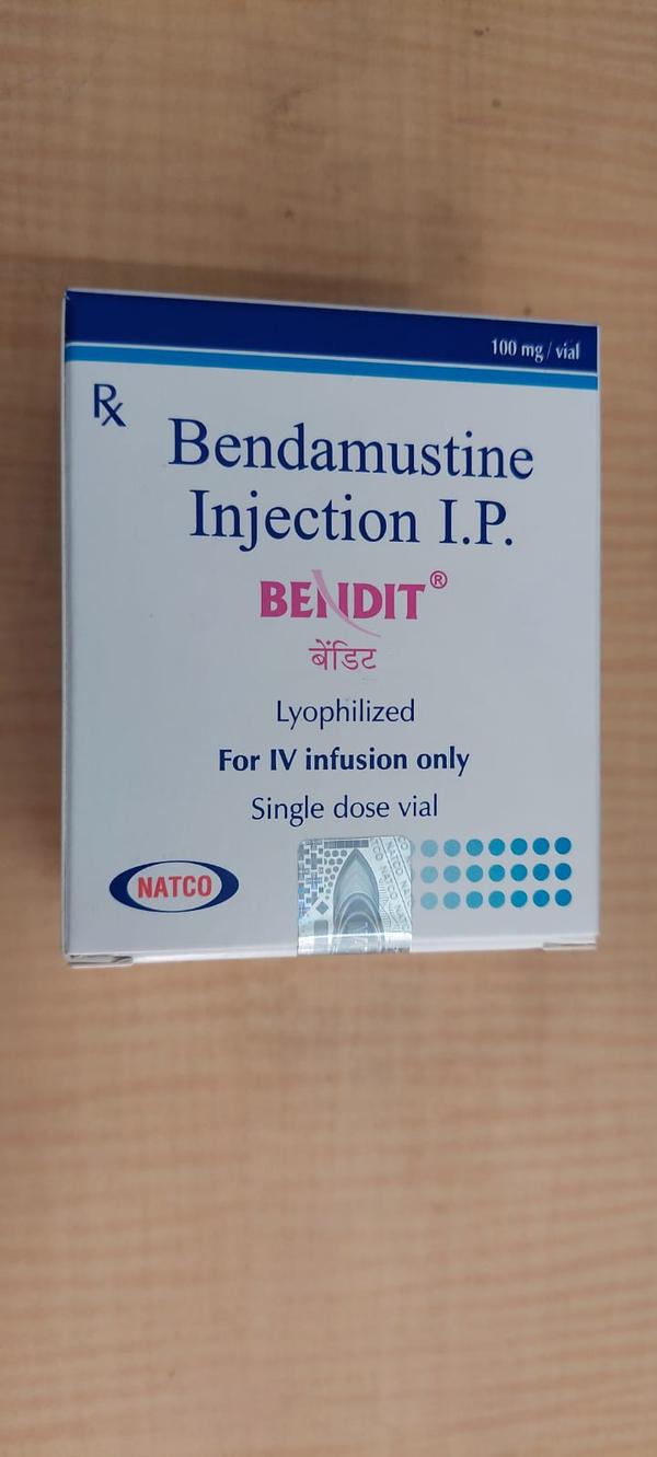 Bendit 100mg Injection is used to treat cancer of the lymphatic system such as Non-Hodgkin's Lymphoma (NHL). It may also be used to treat other types of cancer as determined by your doctor. It can be used alone, or together with certain other medicines as part of combination chemotherapy.