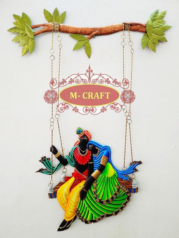 M-CRAFTHOME DECORS-MURALSMETAL - RADHAKRISHNA Wall Hanging Product