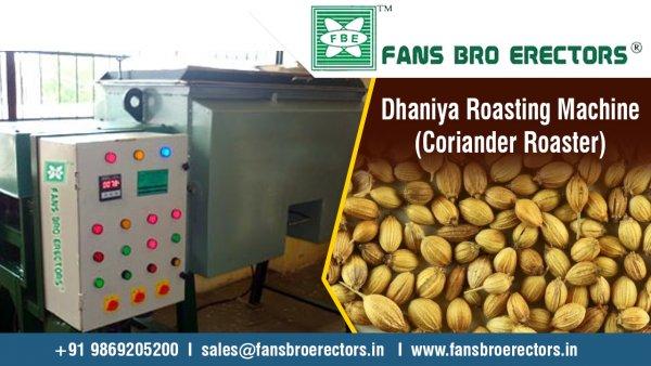 We are one of the leading manufacturers and suppliers of Coriander Roaster. In Coriander Roaster the heating is achieved through oil immersed Electrical heaters, using special purpose heating oil as the medium. The heating temperature is controlled through digital temperature controller and can be achieved up to 250 Deg.C.Product Details:Minimum Order Quantity	: 01 SetMOC	                                 : MS, SSHeating Temperature	          : 250 degree celsiusDesign	                                  :  CustomizedVoltage	                                   :240 V/ 1 ph, 440 V/ 3 phAutomatic Grade	                   :Semi-AutomaticCapacity	                                    :75 - 5000 ltrsAdditional Information:Pay Mode Terms: L/C (Letter of Credit),T/T (Bank Transfer)Port of Dispatch: MumbaiProduction Capacity: 50 Units per AnumDelivery Time: 5-6 WeeksPackaging Details: Standard Plastic Wrapping.Seaworthy Wooden cage for Export