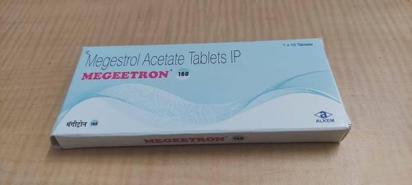 Megeetron 160mg Tablet is used to treat breast cancer and endometrial cancer. It specifically helps treat breast and endometrial cancer that are hormone dependent. It may also be used for treating low appetite and weight loss in patients with advanced cancer or HIV.