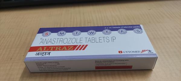 Altraz Tablet is used alone or with other treatments, such as surgery or radiation, to treat early breast cancer in postmenopausal women. It can also be used as the first line treatment of advanced breast cancer that has spread within the breast or to other areas of the body.