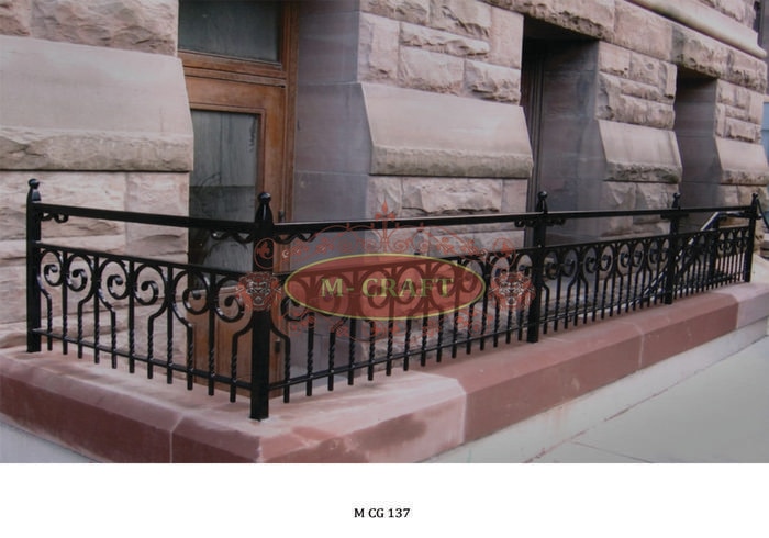 MS-HOT DIP GALVANIZATION COMPOUND WALL GRILL WITH MRF PU PAINT FINISHING.