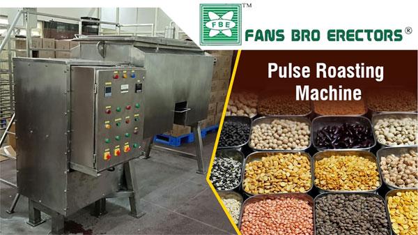 Pulses Roasting Machine offered comprise multi purpose roasting machine which allows for optimum roasting and moisture content reduction. Featuring use of precision engineered functional parts, these provide for enhanced shelf–life of processed products.Some of its features include    The presence of digital temperature controller to control the heating temperature up to 250 deg. C    Use low-grade coal/other fuels for consistent working    Allows for consistent quality output    Offering homogeneous mixing support    Comes with the provision of an auto temperature setting    Provide for improved consistent quality    Finding wide usage in food industry sectorAdditional Information:Pay Mode Terms: L/C (Letter of Credit),T/T (Bank Transfer)Port of Dispatch: MumbaiProduction Capacity: 50 Units per AnumDelivery Time: 5-6 weeksPackaging Details: Standard Plastic wrapping or seaworthy wooden cage for export consignments.