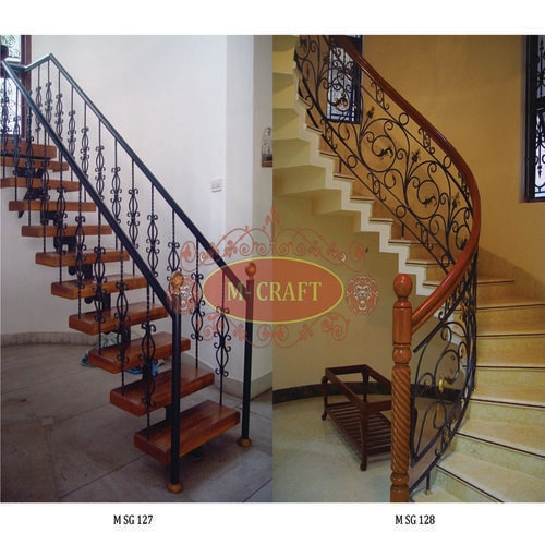 M-CRAFT    ORNAMENTAL STAIRCASE WITH MRF PU PAINT FINISHING.