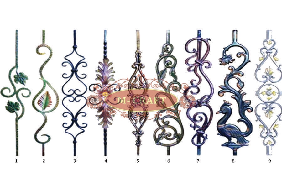 M-CRAFT     CAST IRON RAILING DESIGN WITH MRF PU PAINT FINISHING.