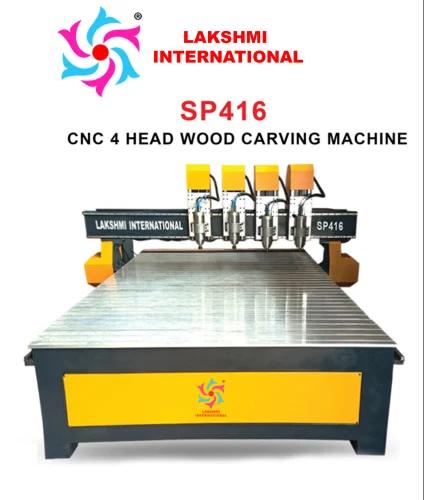 Coimbatore 3.5 Watts Indian Make Four Head Wood & Stone Engraving Machine 