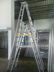 An aluminum folding ladder is a versatile and convenient piece of equipment that can be used for a variety of tasks. It's a lightweight ladder that can be easily transported from one location to another and can be folded down for compact storage.Aluminum is an ideal material for folding ladders because it is strong, durable, and lightweight. The ladder's folding mechanism makes it easy to use and store, and it can be quickly unfolded to its full length when needed.When choosing an aluminum folding ladder, it's important to consider the height you need and the weight capacity required for your intended use. Look for a ladder with slip-resistant treads and a locking mechanism to ensure stability and safety.Aluminum folding ladders are ideal for home use, as they can be used for tasks such as changing light bulbs, reaching high shelves, and cleaning gutters. They are also commonly used in commercial settings, such as in warehouses, retail stores, and construction sites.