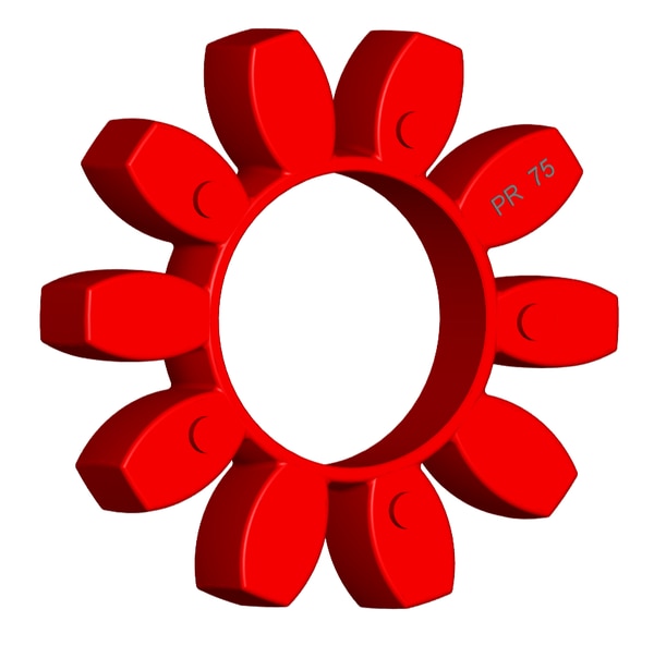 Material: PolyurethaneSize: 1. OD With Petal: 160mm2. Ring Inner: 80mm3. Ring OD: 92mm4. Thickness: 30mm5. No. of Petal: 10We manufacture and provide high quality range of Spider Coupling. We complete focus in designing accurate size and dimension for perfect fitting.R Series Spider Range :PR14, PR19, PR24, PR28, PR38, PR42, PR48, PR55, PR65, PR75, PR90, PR100, PR110, PR125, PR140, PR160, PR180Additional Information:Delivery Time: 4 - 6 Working DaysPackaging Details: Standard