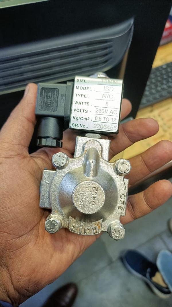 Aira S.S. Solenoid ValveModel- ISDMedia- Air, WaterSize- 1/2