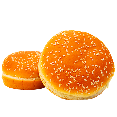Freshly baked burger buns