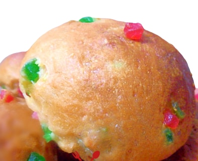 Freshly baked tutti fruity buns