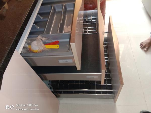 At Kitchen Studio - Baner, we have brought to you the largest variety of kitchen trolleys with coolest and latest designs. Kitchen trolleys can be made up of either stainless steel or wooden material. Depending upon your budget, you can select a tough and durable trolley for your kitchen. Customization is something which we take utmost care of in Kitchen Studio - Baner. You can mail or leave a reply about your exclusive need and we shall provide you with your own customized trolleys for your kitchens in Pune. Get ready to give that perfect impression to your guests and flaunt your kitchen because we are there to make your dream of a great kitchen true!