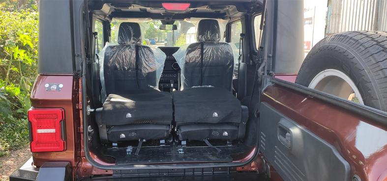 Frame provided to fold the SeatsCan able to fold the Single SeatLock provided for Easy Usage ,unlock while fold the seats