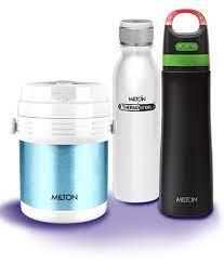 The Milton in-build speaker flask is a unique product that combines a vacuum insulated flask with a Bluetooth speaker. Here are some keywords related to the Milton in-build speaker flask:Vacuum insulation: The flask is vacuum insulated, which helps to keep your drinks hot or cold for several hours.Stainless steel: The flask is made of high-quality stainless steel, which is durable and resistant to corrosion.Bluetooth speaker: The flask comes with an in-built Bluetooth speaker, which allows you to play music wirelessly from your smartphone or other Bluetooth-enabled devices.Rechargeable battery: The speaker is powered by a rechargeable battery, which can provide several hours of playtime on a single charge.Twist and pour stopper: The flask comes with a twist and pour stopper, which allows you to pour your drink without having to fully remove the cap. Simply twist the stopper to open and pour, then twist it closed to keep your drink fresh.Wide mouth: The flask has a wide mouth, which makes it easy to fill and clean the flask.Leak-proof: The flask is designed to be leak-proof, which helps to prevent spills and messes.BPA-free: The flask is made without BPA, which is a chemical that can be harmful to your health.Capacity: The flask comes in different sizes and capacities, ranging from 350 ml to 1000 ml, so you can choose the size that best suits your needs.Unique and innovative design: The in-build speaker feature makes the Milton flask a unique and innovative product that is sure to turn heads.Overall, the Milton in-build speaker flask is a functional and entertaining accessory that allows you to enjoy your favorite beverages while listening to music on-the-go.Milton Rhythm is a line of water bottles that come with an in-built Bluetooth speaker. Here are some keywords related to the Milton Rhythm water bottle:Stainless steel: The water bottle is made of high-quality stainless steel, which is durable and resistant to corrosion.Vacuum insulation: The bottle is vacuum insulated, which helps to keep your drinks hot or cold for several hours.Bluetooth speaker: The bottle comes with an in-built Bluetooth speaker, which allows you to play music wirelessly from your smartphone or other Bluetooth-enabled devices.Rechargeable battery: The speaker is powered by a rechargeable battery, which can provide several hours of playtime on a single charge.Twist and pour stopper: The bottle comes with a twist and pour stopper, which allows you to pour your drink without having to fully remove the cap. Simply twist the stopper to open and pour, then twist it closed to keep your drink fresh.Wide mouth: The bottle has a wide mouth, which makes it easy to fill and clean the bottle.Leak-proof: The bottle is designed to be leak-proof, which helps to prevent spills and messes.BPA-free: The bottle is made without BPA, which is a chemical that can be harmful to your health.Capacity: The Milton Rhythm water bottle comes in different sizes and capacities, ranging from 600 ml to 1000 ml, so you can choose the size that best suits your needs.Unique and innovative design: The in-built speaker feature makes the Milton Rhythm water bottle a unique and innovative product that is sure to turn heads.Overall, the Milton Rhythm water bottle is a functional and entertaining accessory that allows you to enjoy your favorite beverages while listening to music on-the-go.Milton Thermos Steel is a line of vacuum insulated water bottles that are designed to keep your beverages hot or cold for hours. Here are some popular models of Milton Thermos Steel:Milton Thermosteel Flip Lid Flask: This flask comes with a flip lid that makes it easy to pour your drink. It is available in capacities ranging from 500 ml to 1.5 liters.Milton Thermosteel Duo Deluxe: This is a set of two vacuum insulated bottles that come in different sizes - one of 500 ml and the other of 750 ml. The bottles have a unique design that allows them to be stacked together for easy storage.Milton Thermosteel Maestro: This is a vacuum insulated water bottle that comes with a carry strap for easy portability. It is available in capacities of 500 ml and 750 ml.Milton Thermosteel Optima: This is a vacuum insulated water bottle that comes with a copper coating for better heat retention. It is available in capacities ranging from 500 ml to 1.5 liters.Milton Thermosteel Carafe: This is a vacuum insulated carafe that is designed to keep your drinks hot or cold for hours. It has a capacity of 1 liter and comes with a push-button lid for easy pouring.Milton Thermosteel Elfin: This is a compact and portable vacuum insulated water bottle that is perfect for carrying in your backpack or purse. It has a capacity of 300 ml and comes with a sipper lid for easy drinking.Milton Thermosteel Glassy Flask: This flask comes with a glass liner that helps to preserve the flavor and freshness of your drink. It is available in capacities ranging from 350 ml to 1.2 liters.Overall, Milton Thermos Steel is a reliable and durable line of vacuum insulated water bottles that are perfect for keeping your beverages hot or cold while you are on-the-go.