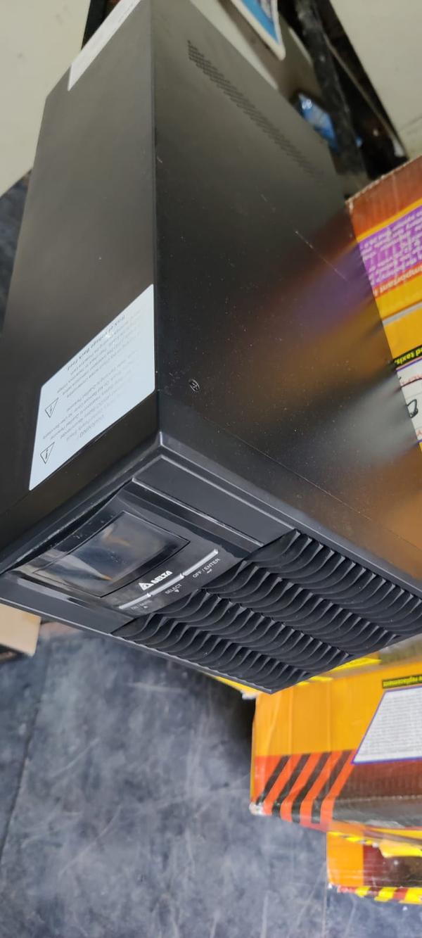 2KVA Delta online UPS with 1 year warranty. Hardly 1 month used. Box Packed UPS.
