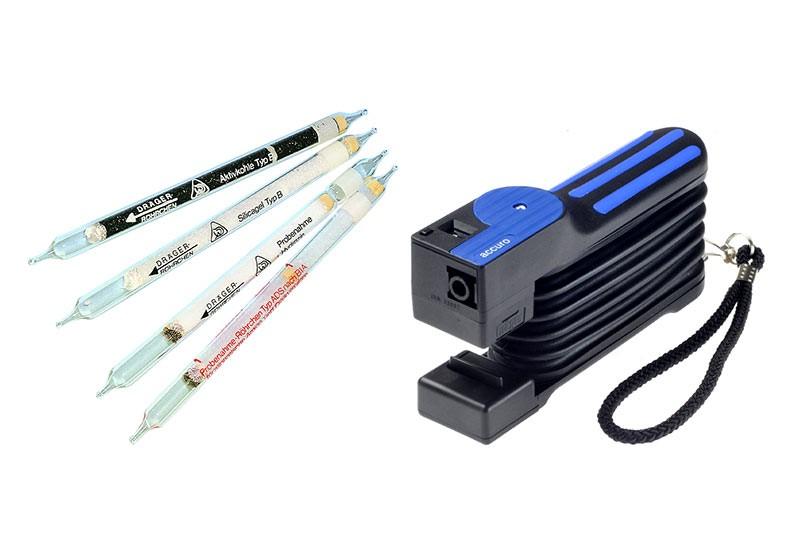 Acetaldehyde 100/a 6726665.Acetic Acid 5/a 6722101.Acetone 100/b CH22901.Acetone 40/a 8103381.Acid Test 8101121.Acrylonitrile 0.2/a 8103701.Amine Test 8101061.Ammonia 0.25/a 8101711.Ammonia 0.5%/a CH31901.Ammonia 2/a 6733231.Ammonia 5/a CH20501.Ammonia 5/b 8101941.Aniline 0.5/a 6733171.Aniline 5/a CH20401.Arsine 0.05/a CH25001.Benzene 0.25/a 8103691.Benzene 15/a 8101741.Benzene 2/a 8101231.Benzene 5/a 6718801.Benzene 5/b 6728071.Carbon Dioxide 0.1%/a CH23501.Carbon Dioxide 0.5%/a CH31401.Carbon Dioxide 1%/a CH25101.Carbon Dioxide 100/a 8101811.Carbon Dioxide 5%/ ACH20301.Carbon Disulphide 3/a 8101891.Carbon Disulphide 30/a CH23201.Carbon Disulphide 5/a 6728351.Carbon Monoxide 0.3%/b CH29901.Carbon Monoxide 10/b CH20601.Carbon Monoxide 2/a 6733051.Carbon Monoxide 5/a-P 6728511.Carbon Monoxide 5/c CH25601.Carbon Monoxide 8/a CH19701.Carbon Tetrachloride 0.1/a 8103501.Carbon Tetrachloride 1/a 8101021.Chlorine 0.2/a CH24301.Chlorine 0.3/b 6728411.Chlorine 50/a CH20701.Chlorine Dioxide 0.025/a 8103491.Chlorobenzene 5/a 6728761.Chloroform 2/a 6728861.Chloroformate 0.2/b 6718601.Chloromethane 10/a 8103911.Chloropicrine 0.1/a 8103421.Chloroprene 5/a 6718901.Chromic Acid 0.1/a 6728681.Cyanide 2/a 6728791.Cyanogen Chloride 0.25/a CH19801.Cyclohexane 40/a 8103671.Cyclohexylamine 2/a 6728931.Diesel fuel 8103475.Diethyl Ether 100/a 6730501.Dimethyl Formamide 10/b 6718501.Dimethyl Sulphate 0.005/c 6718701.Dimethyl Sulphide 1/a 6728451.Epichlorohydrine 5/c 6728111.Ethanol 100/a 8103761.Ethyl Acetate 200/a CH20201.Ethyl Benzene 30/a 6728381.Ethyl Glycol Acetate 50/a 6726801.Ethyl glycol acetate 50/b 6726801.Ethylene 0.1/a 8101331.Ethylene 50/a 6728051.Ethylene Glycol 10 8101351.Ethylene Oxide 1/a 6728961.Ethylene Oxide 25/a 6728241.Fluorine 0.1/a 8101491.Formaldehyde 0.2/a 6733081.Formaldehyde 2/a 8101751.Formic Acid 1/a 6722701.Halogenated Hydrocarbons 100/a 8101601.Hexane 10/a 8103681.Hydrazine 0.01/a 8103351.Hydrazine 0.25/a CH31801.Hydrocarbons 0.1%/c 8103571.Hydrocarbons 2/a 8103581.Hydrochloric / Nitric Acid 1/a 8101681.Hydrochloric Acid 0.2/a 8103481.Hydrochloric Acid 1/a CH29501.Hydrochloric Acid 50/a 6728181.Hydrocyanic Acid 0.5/a 8103601.Hydrogen 0.2%/a 8101511.Hydrogen 0.5%/a CH30901.Hydrogen Fluoride 0.5/a 8103251.Hydrogen Fluoride 1.5/b CH30301.Hydrogen Peroxide 0.1/a 8101041.Hydrogen Sulphide + Sulfur Dioxide 0.2%/ ACH28201.Hydrogen Sulphide 0.2%/ ACH28101.Hydrogen Sulphide 0.2/a 8101461.Hydrogen Sulphide 0.2/b 8101991.Hydrogen Sulphide 0.5/a 6728041.Hydrogen Sulphide 1/c 6719001.Hydrogen Sulphide 1/d 8101831.Hydrogen Sulphide 100/a CH29101.Hydrogen Sulphide 2%/a 8101211.Hydrogen Sulphide 2/a 6728821.Hydrogen Sulphide 2/b 8101961.Hydrogen Sulphide 5/b CH29801.Iodine 0.1/a 8103521.i-Propanol 50/a 8103741.Mercaptan 0.1/a 8103281.Mercaptan 0.5/a 6728981.Mercaptan 20/a 8101871.Mercury Vapour 0.1/b CH23101.Methanol 20/a 8103801.Methyl Acrylate 5/a 6728161.Methyl Bromide 0.1/a 3706301.Methylene Chloride 20/a 8103591.Natural Gas Odorization, Tertiary Butylmercaptan 8103071.Natural Gas Test CH20001.n-Butanol 10/a 8103861.Nickel Tetracarbonyl 0.1/a CH19501.Nitric Acid 1/a 6728311.Nitrogen Dioxide 0.1/a 8103631.Nitrogen Dioxide 2/c 6719101.Nitrous Fumes 0.2/a 8103661.Nitrous Fumes 2/a CH31001.Nitrous Fumes 20/b 3706171.Nitrous Fumes 50/b 8103941.Oil Mist 1/a 6733031.Olefine 0.05%/a CH31201.Organic Arsenic Compounds and Arsine CH26303.Oxygen 5%/ B6728081.Oxygen 5%/ C8103261.Ozone 0.05/b 6733181.Ozone 10/a CH21001.Pentane 100/a 6724701.Perchloroethylene 0.1/a 8101551.Perchloroethylene 10/b CH30701.Perchloroethylene 2/a 8101501.Petroleum Hydrocarbons 10/a 8101691.Petroleum Hydrocarbons 100/a 6730201.Phenol 1/b 8101641.Phosgene 0.02/a 8101521.Phosgene 0.05/a CH19401.Phosgene 0.25/c CH28301.Phosphine 0.01/a 8101611.Phosphine 0.1/b in Acetylene 8103341.Phosphine 0.1/c 8103711.Phosphine 1/a 8101801.Phosphine 25/A 8101621.Phosphine 50/a CH21201.Phosphoric Acid Esters 0.05/a 6728461.Polytest CH28401.Pyridine 5/A 6728651.Styrene 10/a 6723301.Styrene 10/b 6733141.Styrene 50/a CH27601.Sulfuryl Fluoride 1/a 8103471.Sulphur Dioxide 0.1/a 6727101.Sulphur Dioxide 0.5/a 6728491.Sulphur Dioxide 1/a CH31701.Sulphur Dioxide 20/a CH24201.Sulphur Dioxide 50/b 8101531.Sulphuric Acid 1/a 6728781.Tetrahydrothiophene 1/b (5) 8101341.Thioether CH25803.Toluene 100/a 8101731.Toluene 5/b 8101661.Toluene 50/a 8101701.Toluene Diisocyanate 0.02/A 6724501.Trichloroethane 50/d CH21101.Trichloroethylene 2/a 6728541.Trichloroethylene 50/a 8101881.Triethylamine 5/a 6718401.Vinyl Chloride 0.5/b 8101721.Vinyl Chloride 100/a CH19601.Water Vapour 0.1 CH23401.Water Vapour 0.1/a 8101321.Water Vapour 1/b 8101781.Water Vapour 3/a 8103031.Xylene 10/a 6733161.