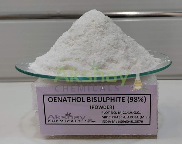 Heptanal / Heptaldehyde Sodium BisulfiteAppearance : Bright white powder CAS Registry Number: 13495-04-0CAS Name: 1-Hydroxy-1-heptanesulfonic acid monosodium saltAdditional Names: heptaldehyde sodium bisulfiteMolecular Formula: C7H15NaO4SMolecular Weight: 218.25Percent Composition: C 38.52%, H 6.93%, Na 10.53%, O 29.32%, S 14.69%Line Formula: CH3(CH2)5CHOHSO3NaProperties: Moderately sol in water. Somewhat sol in methanol. Practically insol in ethanol, ether.Use: In antifungal compositions.1. Heptaldehyde compounds such as heptaldehyde and heptaldehyde bisulfite are exceptionally effective in inhibiting the growth of, or killing pathogenic fungus infection of the skin and particularly, the fungi of the genus Trichophyton which are responsible for tinea pedis.2. Heptaldehyde bisulfite is an effective fungicidal and fungistatic agent against the dermatophytes responsible for common rnycotic infection even at lower concentrations.Heptaldehyde is also effective against all the listed dermatophytes at 0.5% concentration.3. Heptaldehyde sodium bisulfite is nontoxic to humans and lower animals and non-irritating to the skin4. Heptaldehyde and heptaldehyde bisulfite are effective over a wide range of pH.5. Heptaldehyde and heptaldehyde bisulfite can be incorporated into the standard types of ointment bases. 6. Heptaldehyde and Heptaldehyde bisulfite may also be used in the form of a dermatologic dusting powder by combining them with a diluent powder consisting substantially of talc, fullers earth or other inert natural diluent powders.7. Heptaldehyde bisulfite can also be used as a dusting powder in its undiluted state.8. Heptaldehyde bisulfite can be incorporated into a 70% aqueous ethyl alcoholsolution to the extent of 5%9. Heptaldehyde bisulfite is non-volatile and therefore, is retained longer on the surfaces where it is applied.