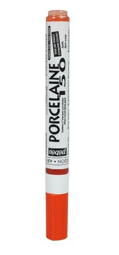 The porcelaine 150 fine tip markers are available in 9 opaque water based colors for china declined in 8 remarkably deep and brilliant colors, as well as in black; the colors have excellent light fastness and are wash-resistant even when not bakedThe paint is tack free in a few minutes and fully dry after a minimum of 24-hours; once fully dry, the finished piece may be baked for an enameled finish; this is not required for markers as they are wash resistant after air-drying for 72-hoursThe porcelaine 150 paint can be applied on porcelain, china, glazed earthenware, terracotta, metal, enameled sheet steel, copper and glassUse soapy water to clean work surfacesThe colors have remarkable resistance to dishwashing and to normal detergents after baking; the vitrea 160 markers are resistant to washing even if not baked