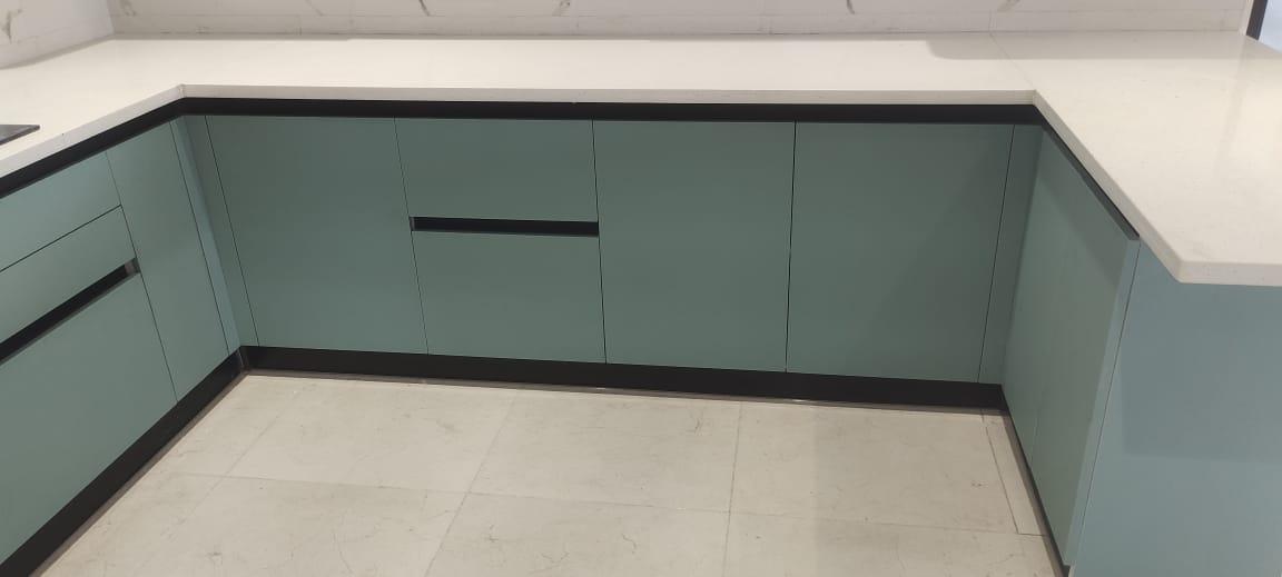  A modular kitchen is a type of kitchen that is designed with pre-made cabinet modules or units that can be assembled in a variety of configurations to fit the available space. These cabinets are usually made of materials such as wood, plywood, hdmr, Hdhmr,Tandem Drawer,or stainless steel.Modular kitchens are popular because they offer a range of benefits over traditional kitchens. First, they are easy to install, as the pre-made modules can be quickly assembled and fitted into the available space. This can save time and money on installation costs.Second, modular kitchens offer a high degree of flexibility in terms of design and functionality. The various cabinet modules can be arranged in different configurations to suit the specific needs and preferences of the homeowner. This means that modular kitchens can be customized to fit a wide range of spaces and cooking styles.Third, modular kitchens are easy to maintain and repair. If one cabinet or module becomes damaged, it can be easily replaced without having to replace the entire kitchen.Overall, modular kitchens offer a convenient and versatile solution for modern homeowners who want a stylish and functional kitchen that can be easily customized to meet their unique needs.