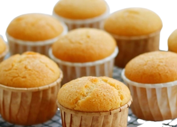 Eggless vanilla muffins