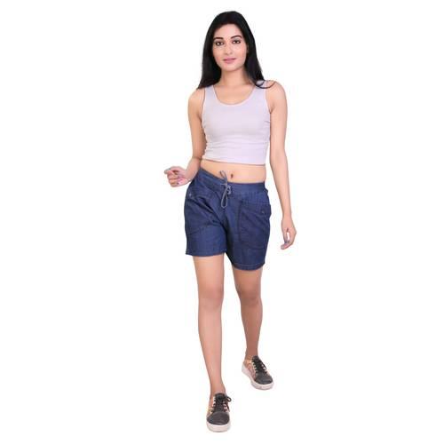 Denim shorts are a type of clothing that typically feature a denim fabric made from cotton fibers. They are a popular style of shorts that are versatile and comfortable, and can be worn in a variety of settings.Denim shorts come in a range of styles and designs, including high-waisted, low-rise, distressed, and cuffed. They can also vary in length, ranging from short and mini to knee-length.Denim shorts are often associated with casual and outdoor settings, such as beach vacations or summer festivals. However, they can also be dressed up with the right accessories and paired with a blouse or blazer for a more polished look.When choosing denim shorts, it's important to consider factors such as fit, length, and wash. A good fit should be comfortable and flattering, while the length should be appropriate for the intended use. The wash or color of the denim can also vary, ranging from dark and classic to lighter and more trendy.Overall, denim shorts are a wardrobe staple that can be worn throughout the year, and are a versatile and comfortable option for both casual and dressed-up occasions.