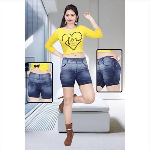 We are actively engaged in supplying a wide range of Ladies Casual Shorts, which are unmatched in terms of style and quality. Made using textured denim that is very soft, resilience and breathable fabric, these casual shorts give utmost comfort to the wearers. The shorts are suitable to wear in a casual outing, friends gathering, hangouts. These are washable garments but mind to use a detergent that has a gentle effect on the fabric. This will help retain shine and shade of the Ladies Casual Shorts for a prolonged duration. Other DetailFeatures : Washable, Breathable, No Fade