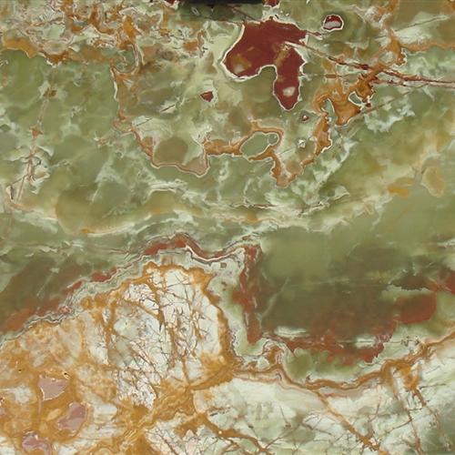 Green Onyx	OnyxSlab Sizes	CUTTER SLABS, GANGSAW SLABSCut Sizes	30 cm X 30 cm, 30 cm X 60 cm, 60 cm X 60 cm, 60 cm X 120 cm & Customized Sizes also AvailableThickness	20 mm, 30 mm, 40 mm, 50 mm, 60 mm, 70 mm AvailableFinishes	Leather, Flamed, Brushed, Polished, Honed, LapaturaApplications	Counter/Vanity Top, Flooring, Cladding, Marble Handicrafts, Swimming Pool Areas, Bathroom Walls & Floors, Fireplace Walls, External & Internal Aids In Construction
