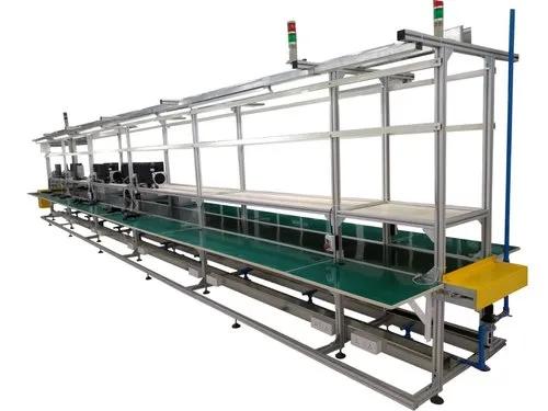 Usage/Application PharmaType BeltMaterial Handling Capacity 50 KG /METERCapacity 50 kg per ftMaterial AluminumBrand SMS ENG.CO.Speed 2 m/sApplication/Usage ELECTRONIC.PHARMA & FOODAutomation Grade AutomaticLength 20 METERBelt Material ESD PU RUBBERESD Belt Conveyors