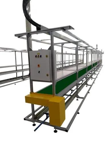Usage/Application PharmaType BeltCapacity 50 kg per ftMaterial AluminumSpeed 2 m/sAutomation Grade Semi-automaticLength 20 m20m ESD Belt Conveyors