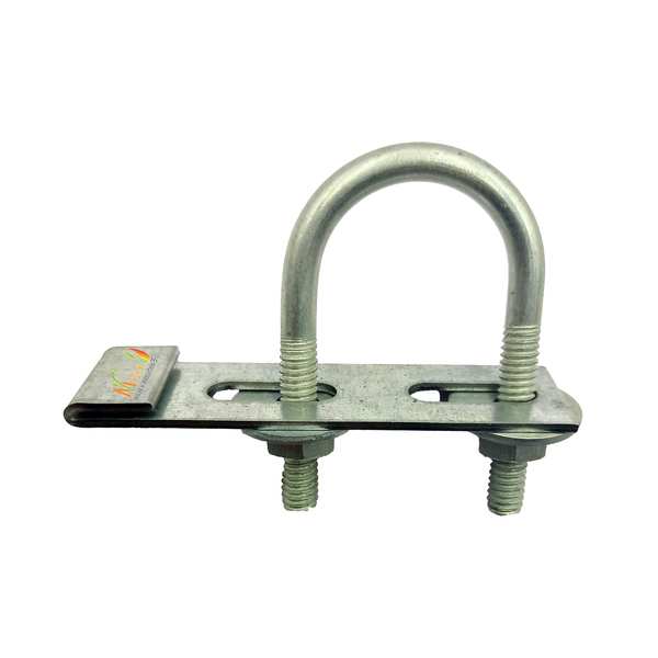 Galvanized Clip with U Bolt-For hanging plumbing pipe with solar panel -Inner Size -1” -Clamp Thickness -2 mm