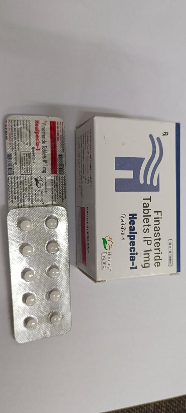 Healpecia 1mg Tablet is used to treat hair loss in men. It is used to increase hair growth and prevent further hair loss with male pattern baldness (gradual thinning of hair with receding hairline or thinning on the top of the head).