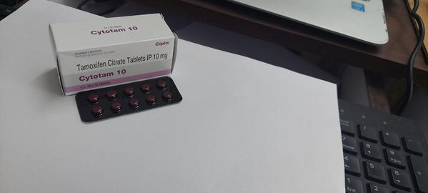 Cytotam 10mg Tablet is an anti-estrogens. It is used in the treatment of breast cancer. It is also used to reduce the risk of breast cancer in pre- and postmenopausal women with a high risk. This medicine helps to slow down the growth and multiplication of cancer cells.