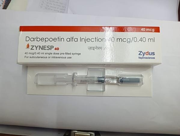 Zynesp Injection is used in the treatment of anemia that may have occurred due to chronic kidney disease or chemotherapy. It works by stimulating the bone marrow to produce more red blood cells.