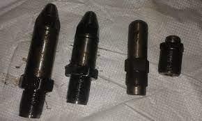 Double tip Nozzle for barrel is used in Plastic Injection Molding Machine.