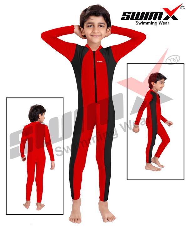 Girls can wear a one-piece, a tankini, or a two-piece swimsuit for swim lessons. Boys can wear swim trunks or even swim briefs or jammers if they like. Try not to let the swim trunks run too long so that it interferes with their kick. Their trunks should stop just above their knee