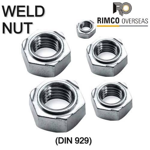 Stainless Steel 304 Hex Weld Nut
