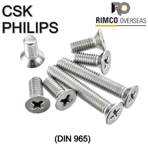 Stainless Steel 304 CSK Phillips Screw