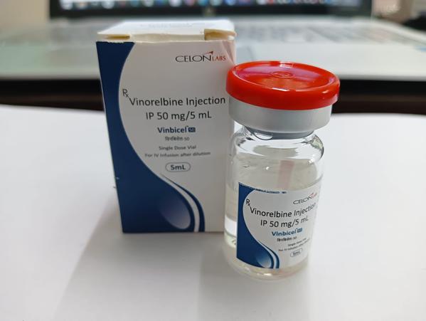 Vinbicel 10mg Injection is an anti-cancer medication used in the treatment of breast cancer and non-small cell lung cancer.