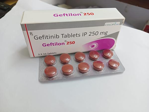 Geftilon 250mg Tablet is used in the treatment of non-small cell lung cancer. It is used in patients in which it has spread to other parts of the body, who have abnormal epidermal growth factor receptor (EGFR) genes, and who have not had previous treatment for cancer.