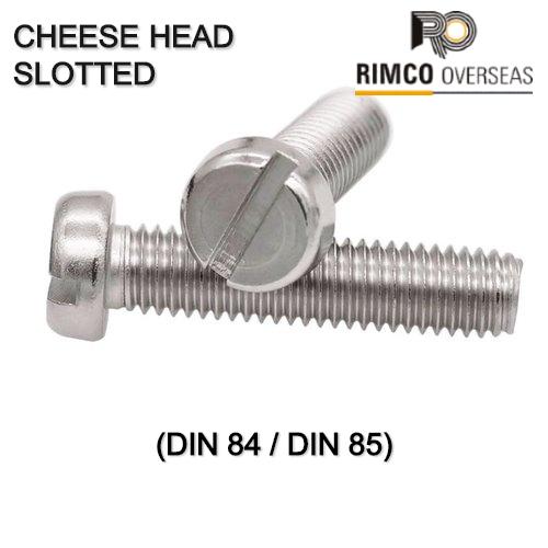 STAINLESS STEEL 304 CHEESE HEAD SLOTTED SCREW