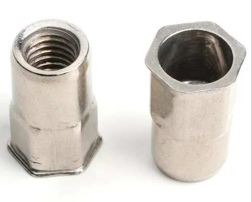 STAINLESS STEEL SEMI HEX BODY, REDUCED HEAD INSERT NUT
