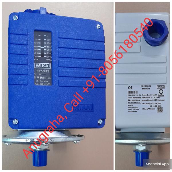 Brand IndfosUsage/Application Low pressureContact System Type SPDT, DPDTIP Rating IP66Model Name/Number RT 113Country of Origin Made in IndiaDiaphragm type Pressure Switch. Range: 0 ... 300 mBar1 SPDT. Process conn.: 3/8