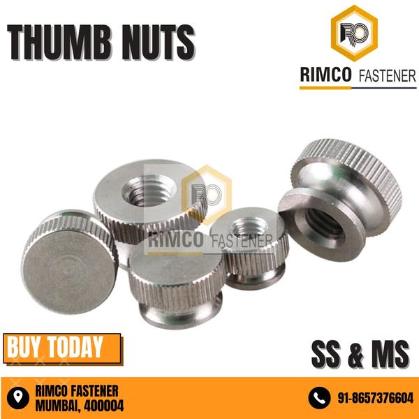 STAINLESS STEEL KNURLED HEAD THUMB NUTS