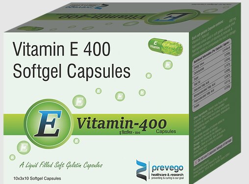 Each soft gelatin capsules contains :-VITAMIN E - 400 SOFTGEL CAP.