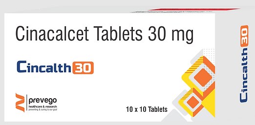 Cincalth 30 Tablet is used to treat high calcium levels in the blood and hyperparathyroidism. It works by controlling the levels of parathyroid hormone (PTH), calcium, and phosphorus in your body.