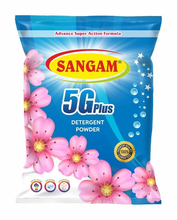 Reckoned amongst one of the eminent business names, we are readily occupied in bringing forth an inclusive assortment of SANGAM 5G PLUS DETERGENT POWDER. Hygienically processed in line with the pre-set principles and values of excellence, these provided washing powders are broadly acclaimed and appreciated due to their rich benefits, purity and effectiveness.Features:Non-allergicLong shelf lifeSoothing fragrance