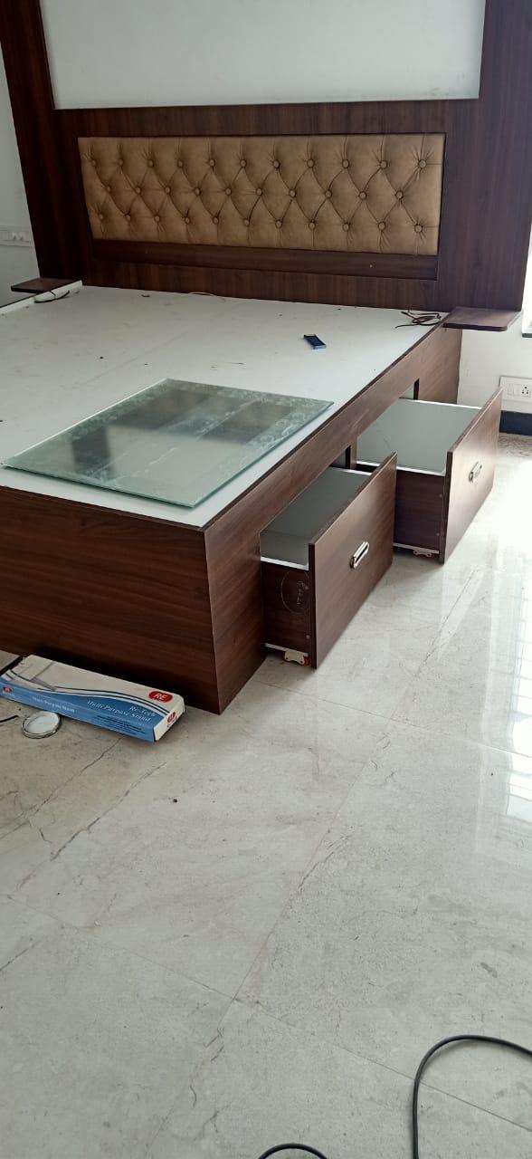 Wooden Cot with Storage