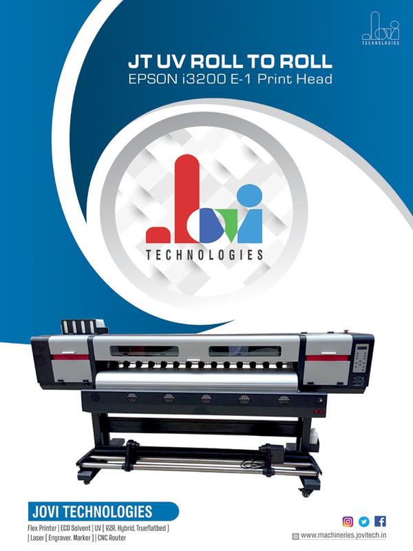 High Printing Speed and High resolution Industrial UV Printer, which will meet the speed and quality request from clients. It is equipped with 1-units Grey Scale micropiezo printheads from Epson i3200. Large format, High Qulity, Industrial Level UV Roll to Roll Printer.
